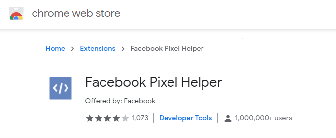 facebook pixel helper